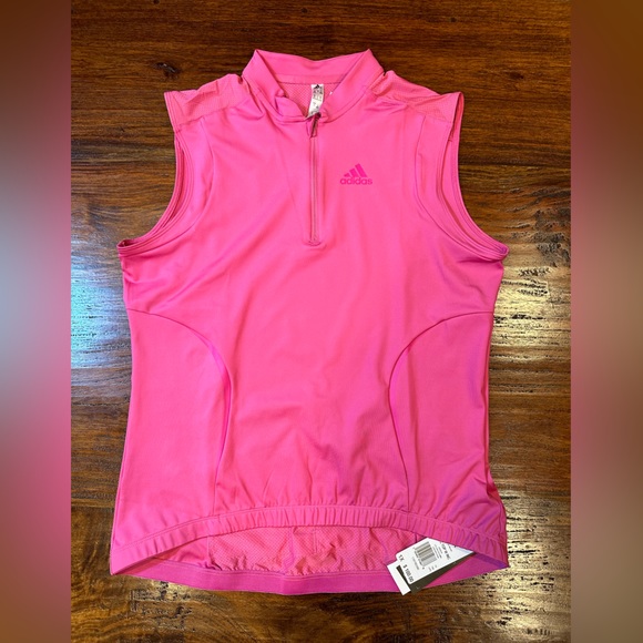 NWT! Adidas Preloved Fuchsia Women's Cycling Jersey - Size 1X (HR4451) - Picture 10 of 13